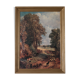 Painting old gilded frame campaign scene
