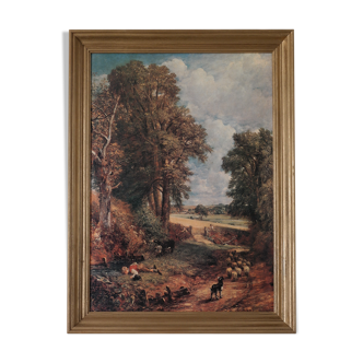 Painting old gilded frame campaign scene