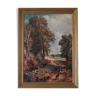 Painting old gilded frame campaign scene