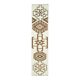 Vintage Turkish Handmade Wool Cotton Beige Runner 81x348