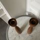 Pair of vintage tulip candlesticks