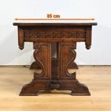 Oak Desk Table, Neo-Gothic style – Early 20th century