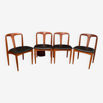 A set of four Juliane chairs by Johannes Andersen, Uldum Møbelfabrik, Denmark, 1960s.