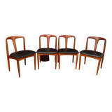 A set of four Juliane chairs by Johannes Andersen, Uldum Møbelfabrik, Denmark, 1960s.