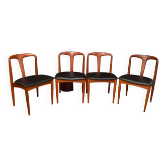A set of four Juliane chairs by Johannes Andersen, Uldum Møbelfabrik, Denmark, 1960s.