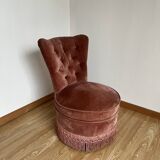 Velvet toad armchair