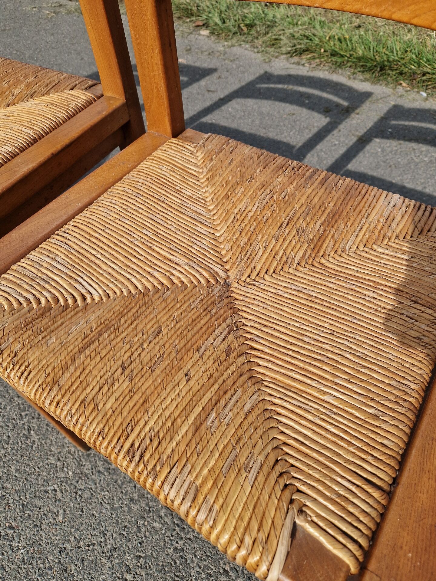 Set of 4 elm chairs from the Regain house.