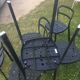 6 Reidar aluminium stackable chairs, exterior interior. 1999