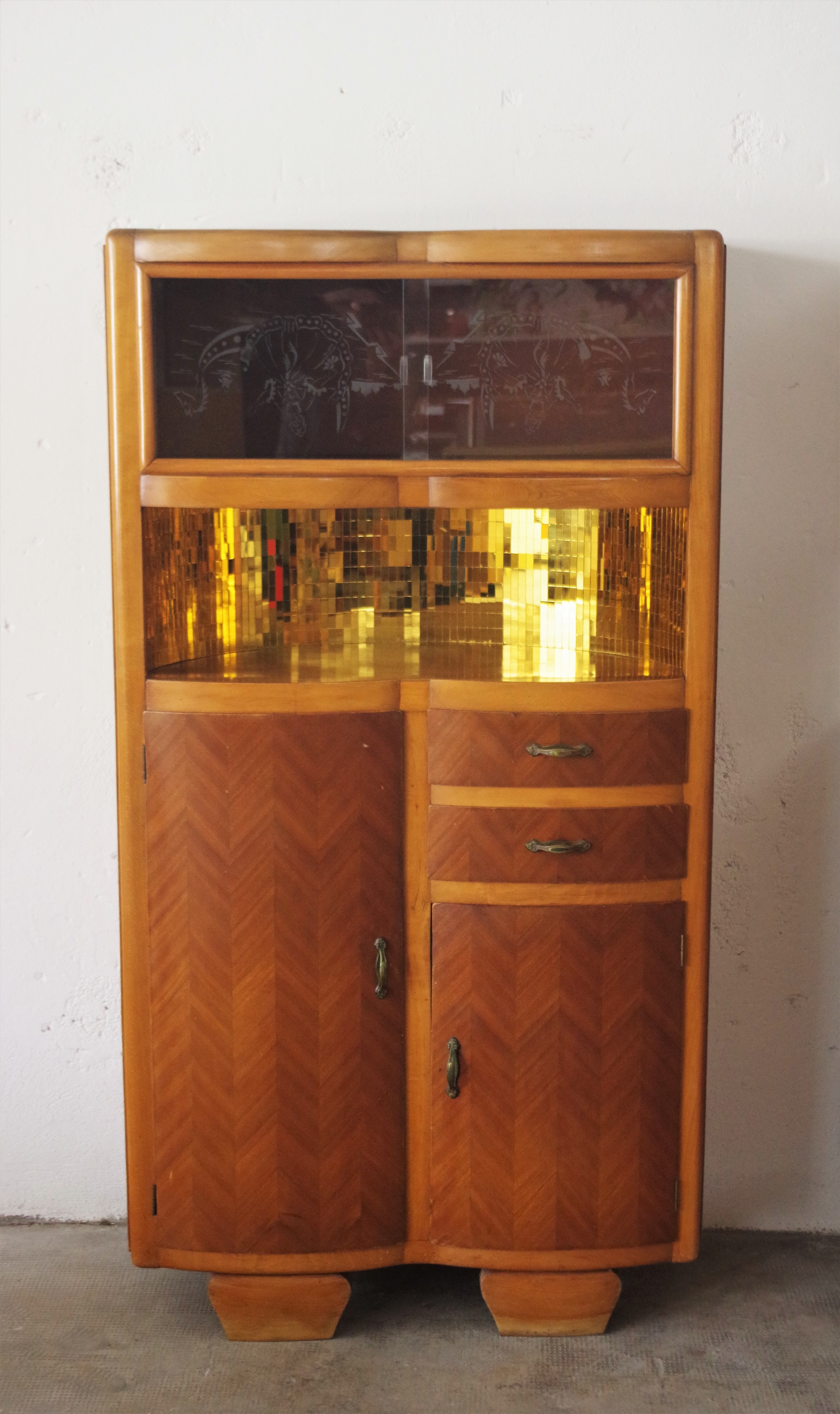 China buffets en Beech, 1950s, Set of 2