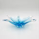 Murano Italy Deep Bowl - Organic Design Lagoon Blue