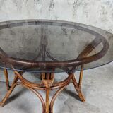 Rattan dining table