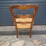 Fauteuil paillé ancien
