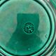4 old plates in Sarreguemines vine leaf slip