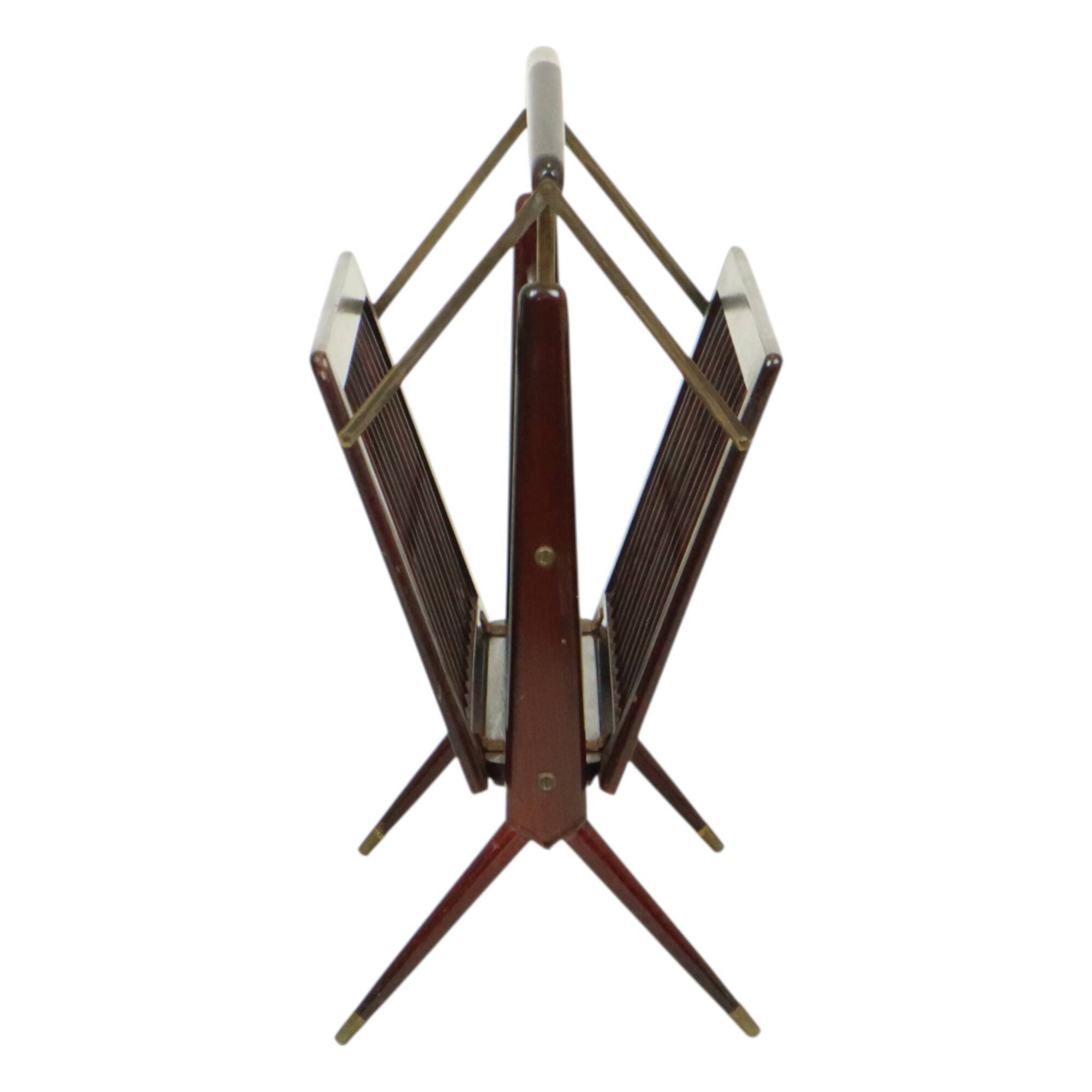 Porte-revues italien en bois Cesare Lacca