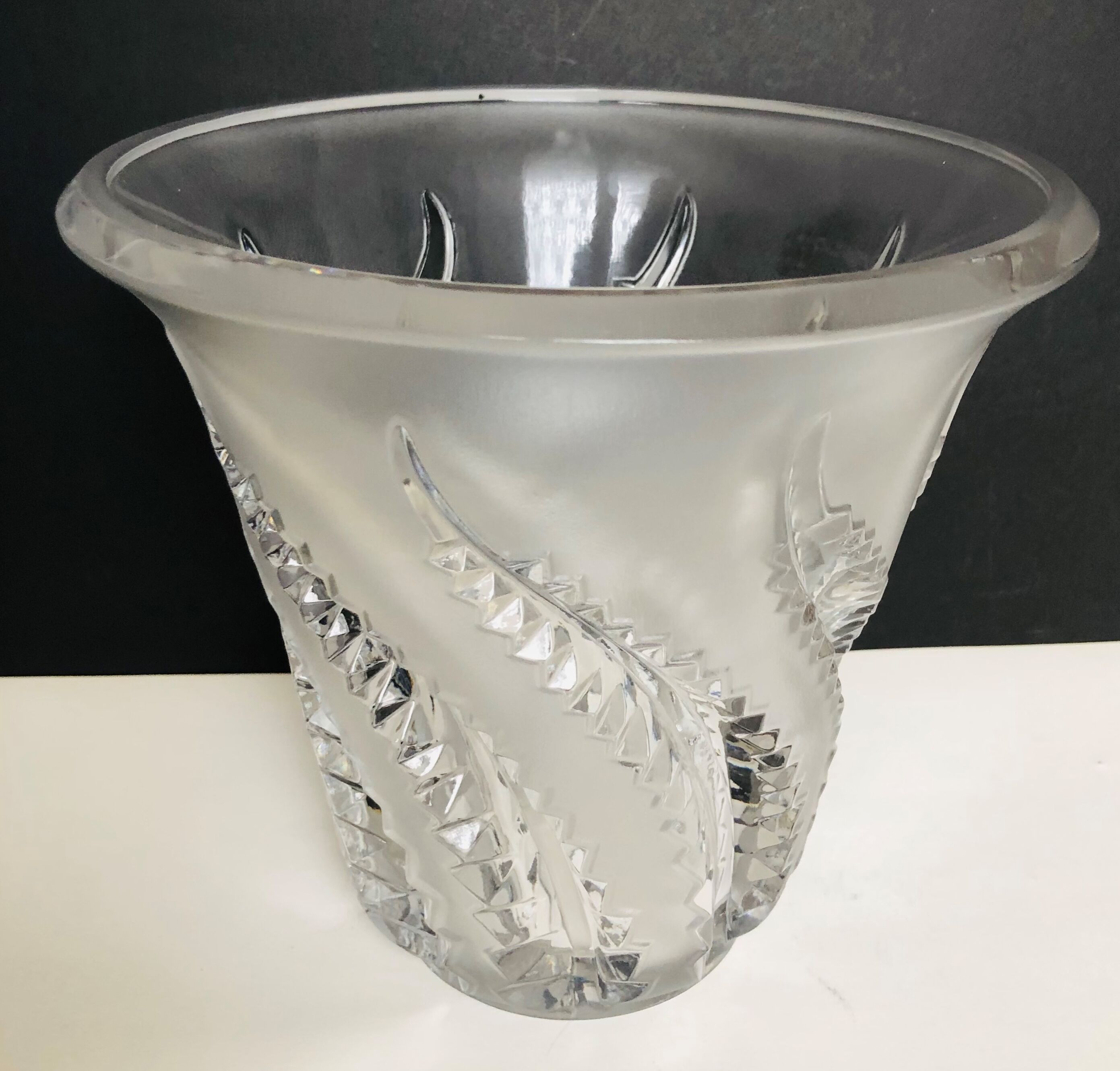 Lalique Vase with ferns