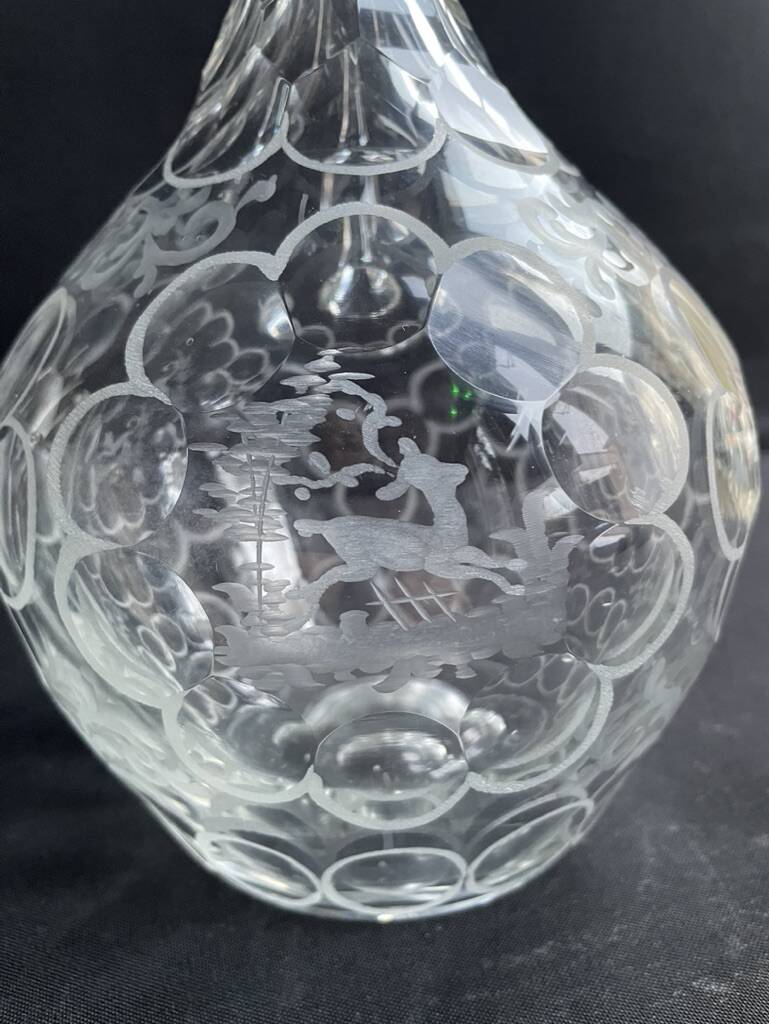 Ewer carafe – Blown and cut crystal