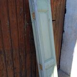 Set of shutters / 4 patinated woodwork elements 168 cm ep 1940