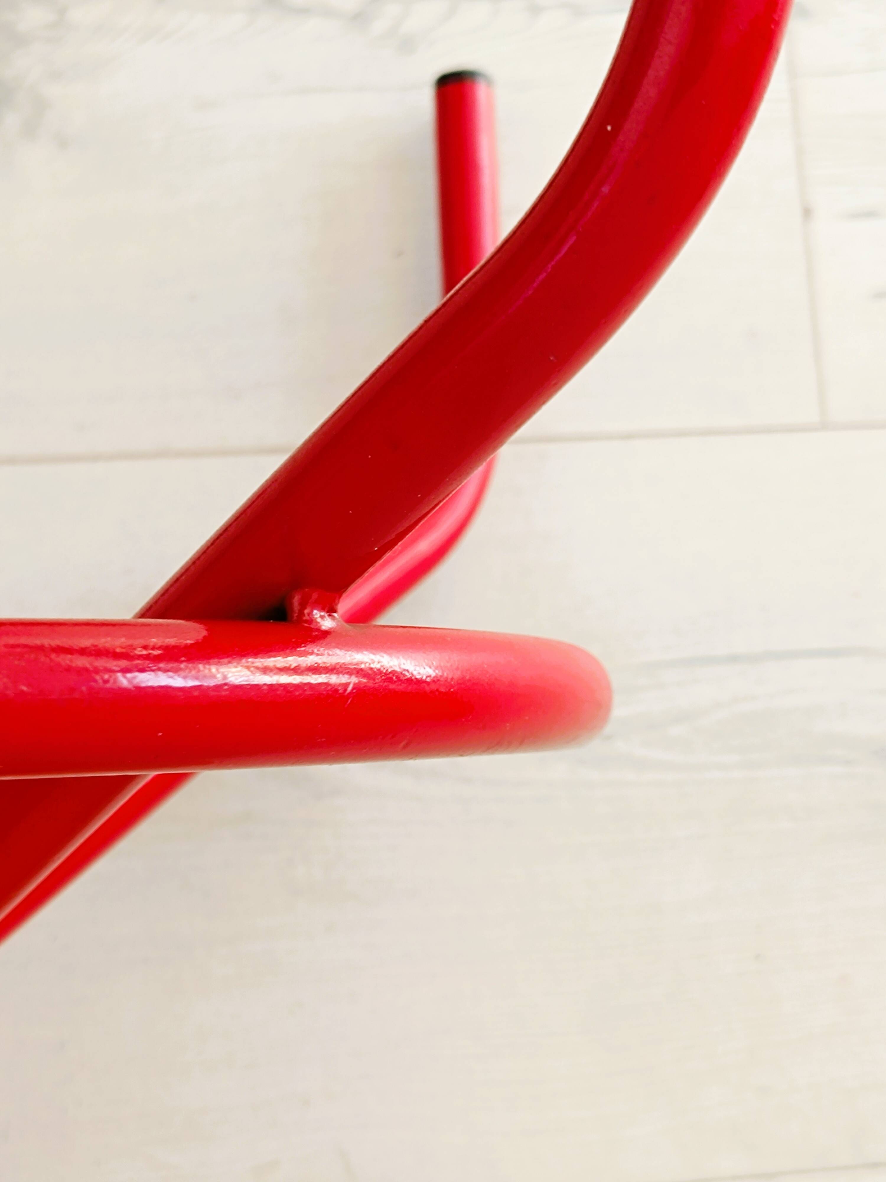 Adjustable vintage workshop stool