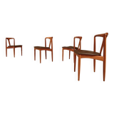 Set of 4 'Juliane' Teak Dining Chairs by Johannes Andersen for Uldum, Denmark 1960s