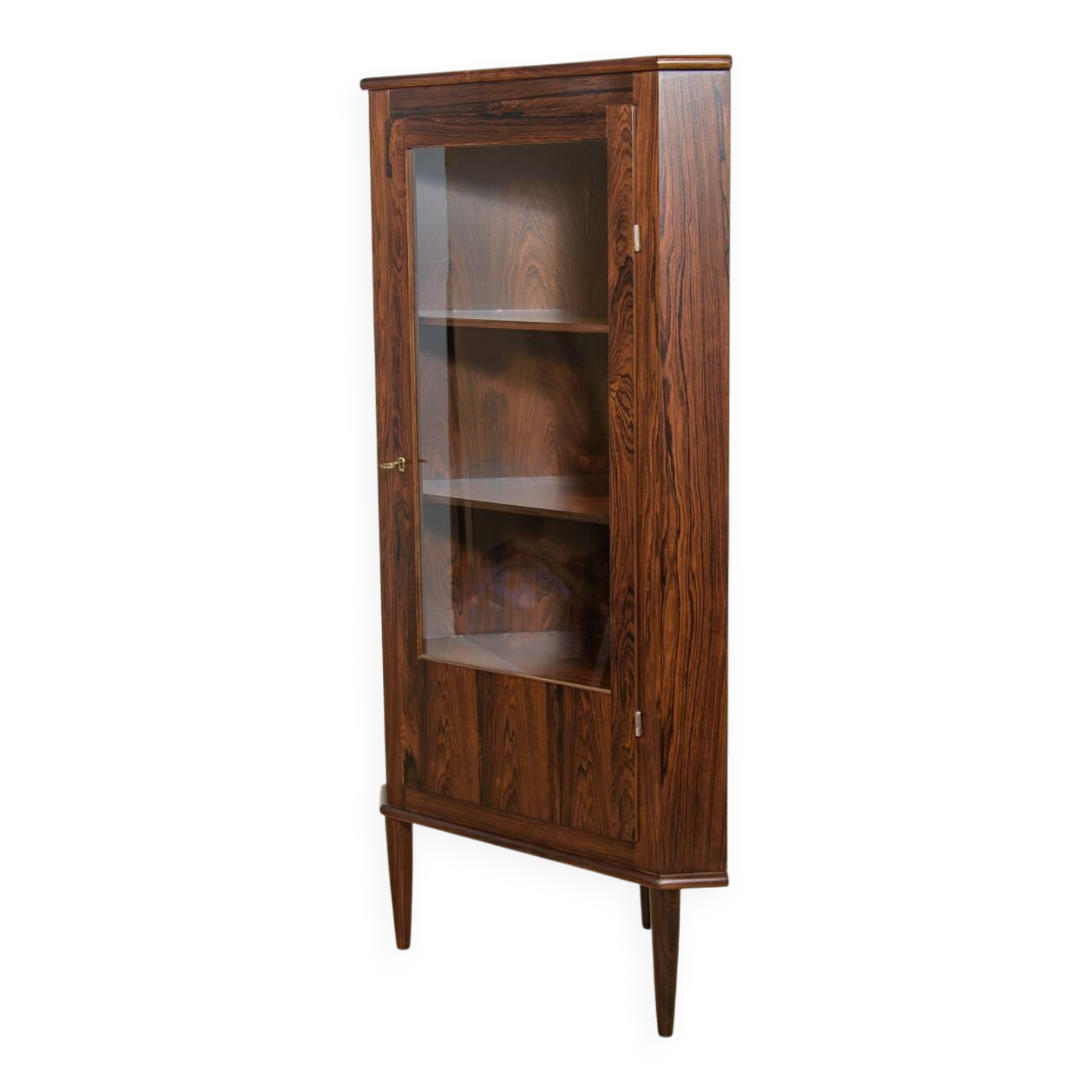 Mid-Century Rosewood Corner Cabinet, Denmark, 1960s