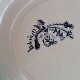 Set of 6 Clairefontaine Earthenware soup plates Indiana decor