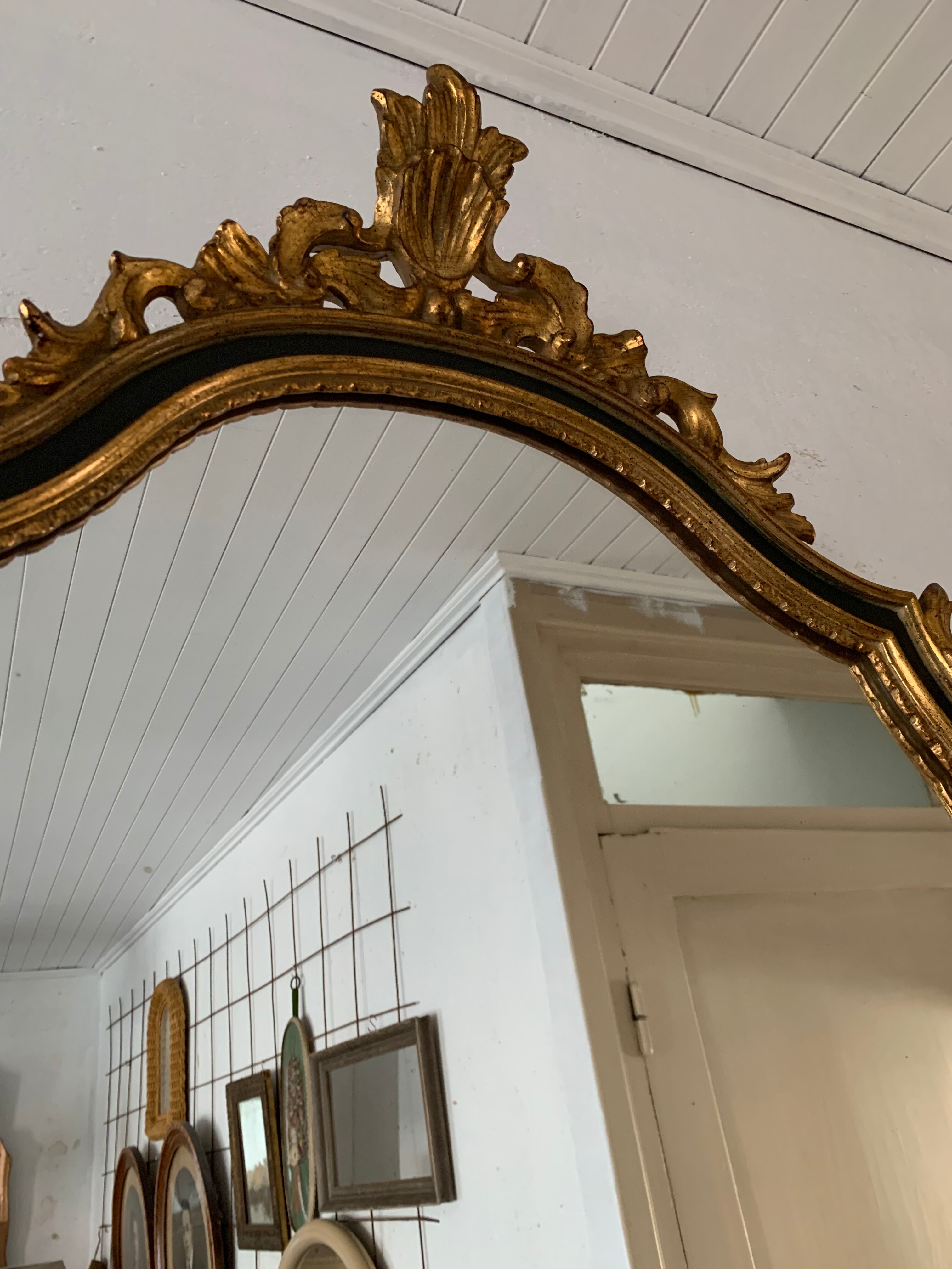 Vintage mirror in wood