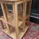 English bookcase on oak wheels
