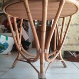 Round table in bamboo 60 years