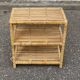 Vintage shelf in rattan and wicker 51cm