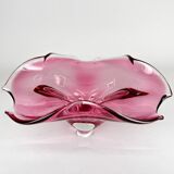 Art Glass Bowl by designer Josef Hospodka for Chribska Glassworks, 1960's