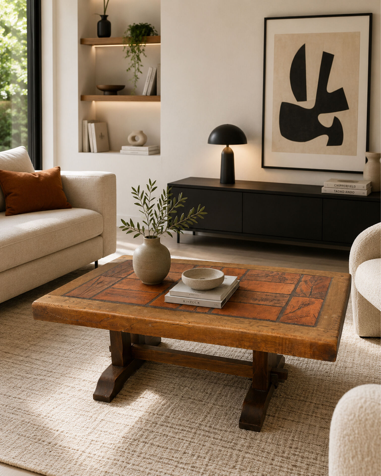 Table basse herbier P. Garnier