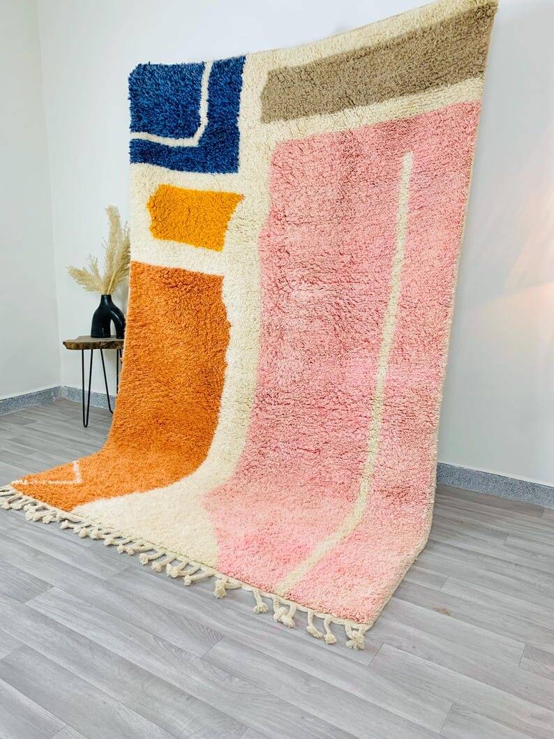 Traditional handmade pure wool rug, size 150 x 250 cm