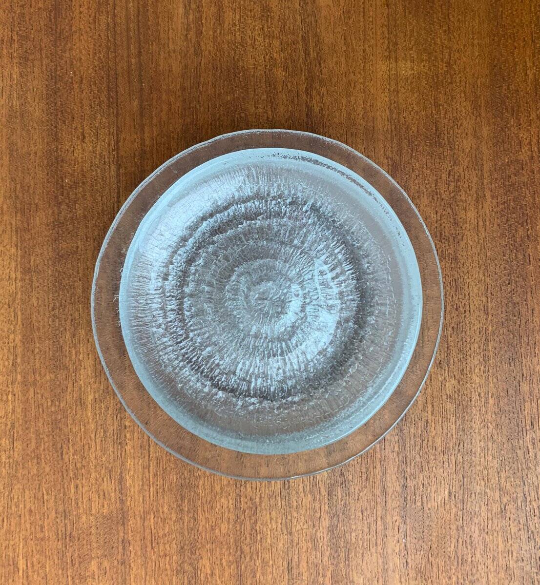 Vintage Finnish Glass Plates Solaris by Tapio Wirkkala for Iittala, Set of 5