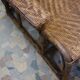 Chair long vintage rattan