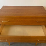 Vintage oak chest of drawers from the 1960s