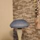 Mushroom lamp 1990 white and blue