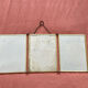 Antique Triptych Mirror