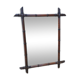 Vintage bamboo mirror (90x80)