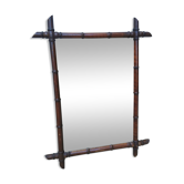 Miroir bambou vintage (90x80)
