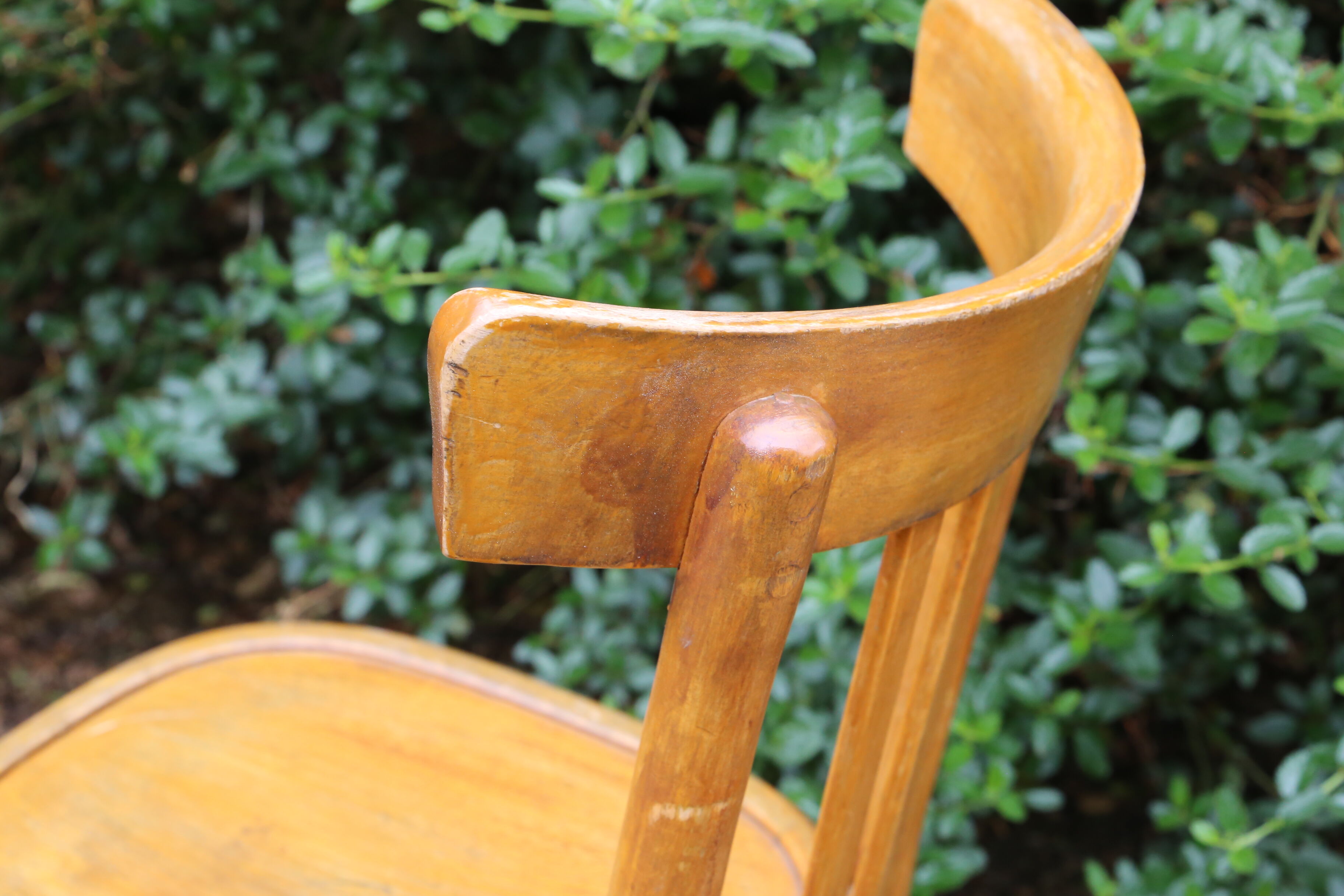 Lot of 6 Mahieu bistro chairs, numbered