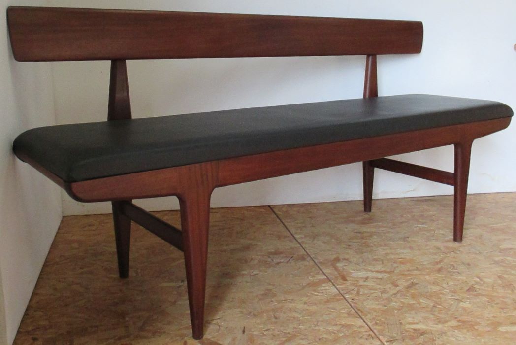 Scandinavian teak bench