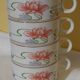 4 chocolate cups in vitro porcelain Villeroy & Boch model Florida diam 9 cm