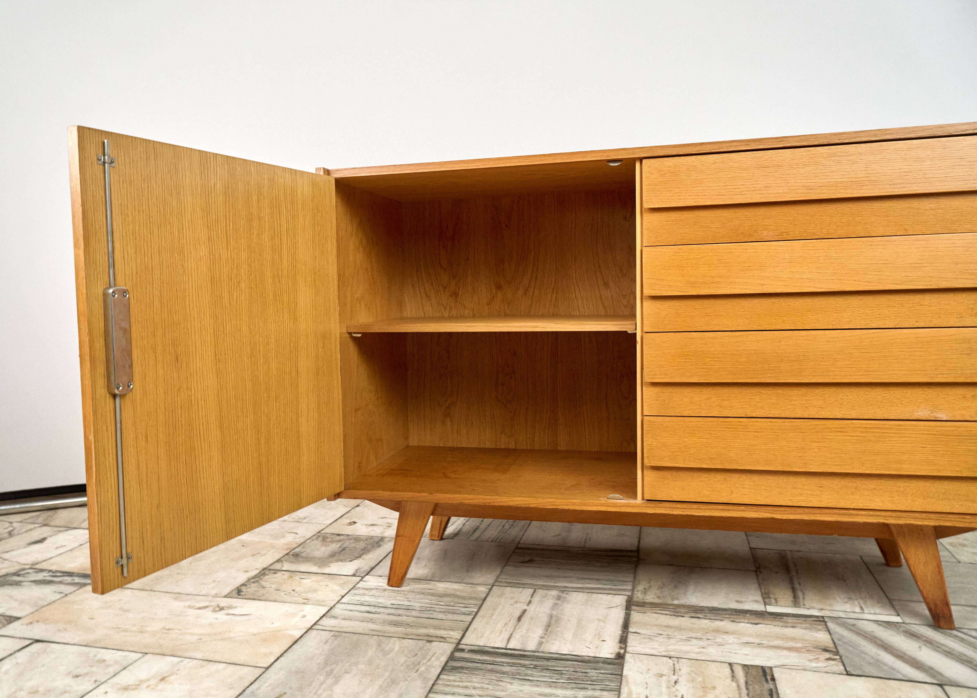 Vintage Sideboard U-458 by Jiří Jiroutek for Interiér Praha, 1960s