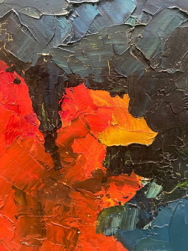 Tableau abstration lyrique 1972