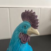 Coq turquoise porcelaine Chine