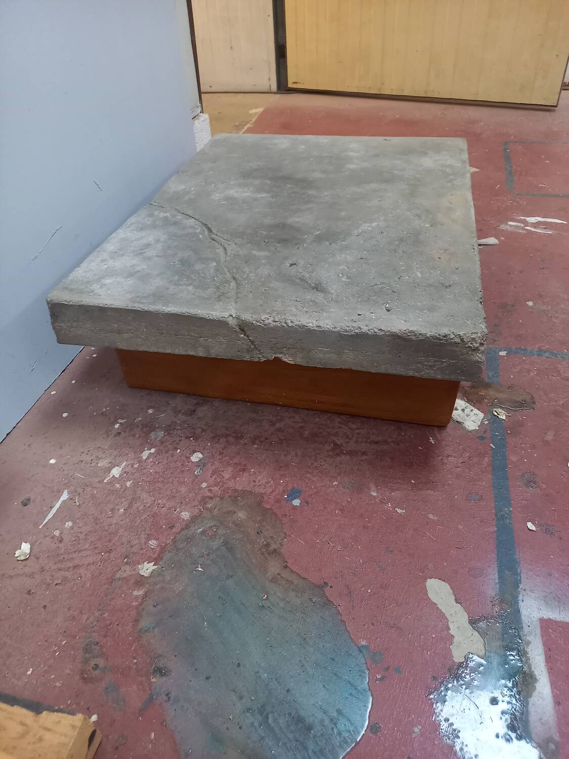 Concrete coffee table