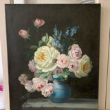 Painting flowers late nineteenth