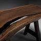 Rustic brutalist table Mobichalet in solid oak, Belgium 1970s
