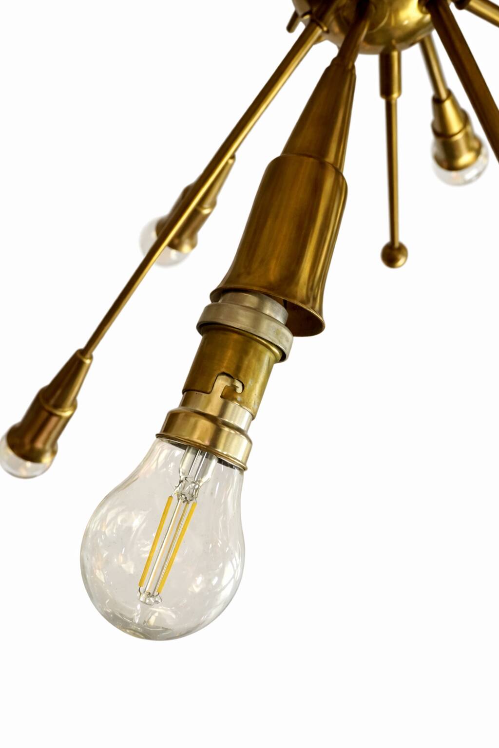 Lustre Sputnik 16 arms in brass – Vintage design from the 1960s