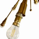 Lustre Sputnik 16 arms in brass – Vintage design from the 1960s